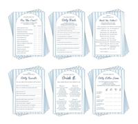 Bachelorette Party Game Bundle, Last Toast on the Coast Bachelorette Dirty Game, Last Toast Bridal Shower Dirty Card, Bride 60 Pcs Double Sided Card, Six Bachelor Games Cards for Bride Party Decor