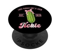 Bachelorette Pickle She'll Tickle Funny Bride Bridal Party PopSockets Adhesive PopGrip