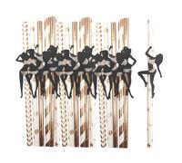 Bachelorette Straws - Naughty Dancer Straws for Hen Night, 24 Reusable Straws for Dancing Men | Bachelorette Party Decorations Naughty Straws