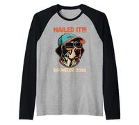 Bachelor's Degree Nailed IT Bachelor 2026 Funny Bachelor's Raglan Baseball Tee