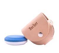 Bacher Axe Sharpening Stone Puck 120/600 - Axe Sharpener, Leather Pouch