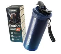 Bachgold® Professional Outdoor Water Filter Bottle XL [800 ml] with 2000 L Filter Capacity I Removes 99.99% of All Bacteria and Filters Viruses, Particles and Heavy Metals I Blackout and Crisis Proof