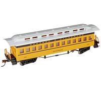 Bachmann 13408 1860-1880 Coach-Durango & Silverton #257 "Shenandoah Hobby Train Passenger Car, Prototypical Yellow