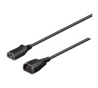 Bachmann 356.119 C13/C14 Cable Black 0.5m Male/Female Coupler