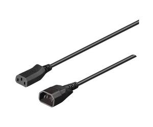 Bachmann 356.119 C13/C14 Cable Black 0.5m Male/Female Coupler