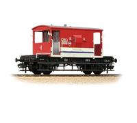 Bachmann 37-541 BR 20T Brake Van London Transport Barrier Vehicle Red and White B954645 OO Gauge