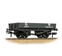 Bachmann 37-941A, 3 Plank Wagon GWR Grey, OO Gauge Era 2, Model Number 34873