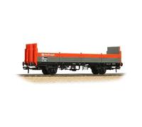 Bachmann 38-041D BR OBA Open Wagon High Ends BR Railfreight Red and Grey OO Gauge
