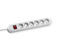 Bachmann 381.252K Table Smart 6X Socket, 1 x Switch, Child Protection, 5.0 m Cable, White