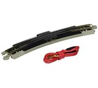 Bachmann 44802 Snap-Fit E-Z Track 11.25” Radius Terminal RERAILER w/Wire (1/Card) -Nickel Silver Rail with Grey Roadbed-N Scale, 6 UK