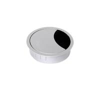 Bachmann 5073740 Cable Grommet Zinc 80mm Lockable Cover White 1pc
