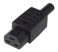 Bachmann 917.171 IEC Connector 2 Pins 10A Black 1pc