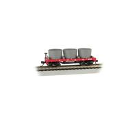 Bachmann BAC15552 Central Pacific Water Gondola Old-Time Wood Tank Train Car with 3 Tanks