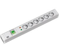 BACHMANN Bach Steckdosenleiste 19" 1,5HE 333.005 | 6xSchutzkontaktstecker