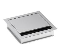 Bachmann Cable Grommet Square Aluminium Silver Matt 1pc
