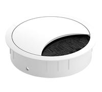 Bachmann Cable Grommet Zinc 80mm Lockable Cover White 1pc