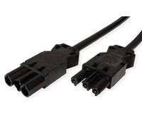 BACHMANN Device Extension Cable GST18-3 Female Socket/Socket, Black, 1.5 m