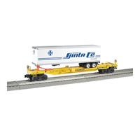 Bachmann Industries Front Runner Intermodal Car with Trailer Santa Fe O Scale Train