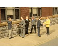 Bachmann Industries Miniature HO Scale Figures Businessmen Train (6 Piece)