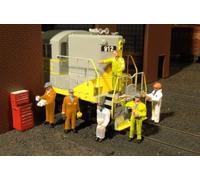 Bachmann Industries Miniature HO Scale Figures Mechanics Train(6 Pie (US IMPORT)