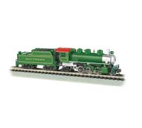 Bachmann Industries Prairie 2-6-2 Locomotive and Tender Southern Train Car, Green, N Scale