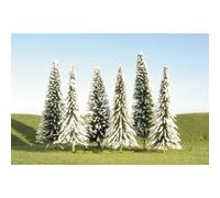 Bachmann Industries Scene Scapes Trees 4""- 6"" Pine Trees With Snow T