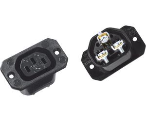 Bachmann Kaltgerateinbaudose 70°C schwar NEW