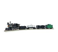 Bachmann On30 Track Starter Set Freight Train Steam Train + 3 Freight Cars