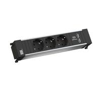 Bachmann Power Frame Medium 3x Protective Contact 1x USB Charger