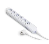 Bachmann Smart 6x230V 5M Cable With RA Plug White (European Socket) - 381.249K
