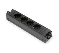 Bachmann Step Base 4x 230V RA GST In/Out Black (European Socket) - 906.18819