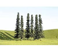 Bachmann Trains 32103 SCENE SCAPES - 3"- 4" CONIFER TREES (9 per box) - N Scale