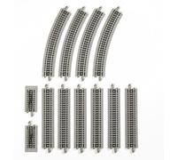 Bachmann Trains 44547 (Trains ELECTRONIC AUTO-REVERSING SYSTEM-NICKEL SILVER E-Z TRACK With Grey Roadbed-HO Scale