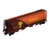 Bachmann Trains Canadian 4 Bay Cylindrical Grain Hopper Saskatchewan Wheat Herald HO Scale