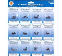 Bachmann Trains - E-Z MATE MARK II COUPLERS - MAGNETIC KNUCKLE COUPLERS with METAL COIL SPRING - OVER SHANK - MEDIUM (12 pair/card) - HO Scale