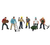 Bachmann Trains - FIGURES - CONSTRUCTION WORKERS (6pcs/pk) - O Scale