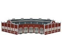 Bachmann Trains - Five-Bay Roundhouse with Nickel Silver E-Z Track® - HO Scale