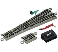 Bachmann Trains - Snap-Fit E-Z TRACK #5 WYE TURNOUT (1/card) - NICKEL SILVER Rail With Gray Roadbed - HO Scale