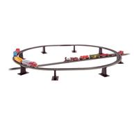Bachmann Trains - Snap-Fit E-Z TRACK 8 PC. E-Z TRACK TALL PIER SET - NICKEL SILVER Rail With Grey Roadbed - N Scale