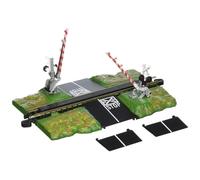 Bachmann Trains - Snap-Fit E-Z TRACK E-Z TRACK CROSSING GATE - NICKEL SILVER Rail With Grey Roadbed - N Scale Small