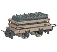 Bachmann Trains Thomas & Friends Narrow Gauge Slate Wagon-Load Tan N Scale | Rolling Stock, HO Models that run on N scale track, Metal Wheels with International Hook and Loop Couplers, 77315