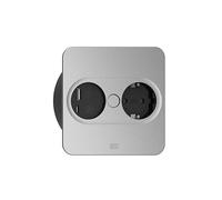 BACHMANN Twist 2 1xCEE7/3 1xUSB A/C 22W 0.2m GST18 Silver Square