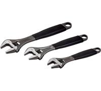 BAHCO 3 Piece Set 6" 8070,8" 8071,10" 8072 Adjustable Wrench Spanners, ADJUST3