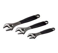 Bacho Alloy Steel Metric Adjustable Wrench Set (Pack of 3)