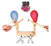 BachVibes-Handmade Wooden Fencing Puppets