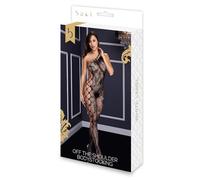 Baci Off The Shoulder Bodystocking, Black, One Size