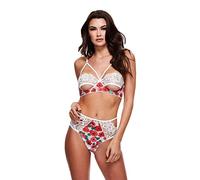 Baci Panty-E32349 Panty White Floral S/M