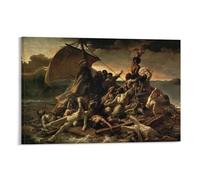 BACION Theodore Gericault Oil Painting, The Raft of The Medusa Canvas Wall Art Customised Personalised Photo on Canvas for Bedroom Room Picture Digitally Printed