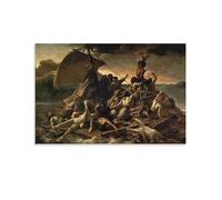 BACION Theodore Gericault Oil Paintings Print, The Raft of The Medusa Canvas Prints, Framed Wall Art for Bedroom & Living Room, Modern Home Decor Print