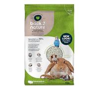 Back 2 Nature® Small Animal Bedding & Litter - Upcycled from 99% Recycled Paper | Highly Absorbent & Long Lasting Odor Control | Natural and Nontoxic | Low Dust | Easy-to-Maintain | 15L Bag